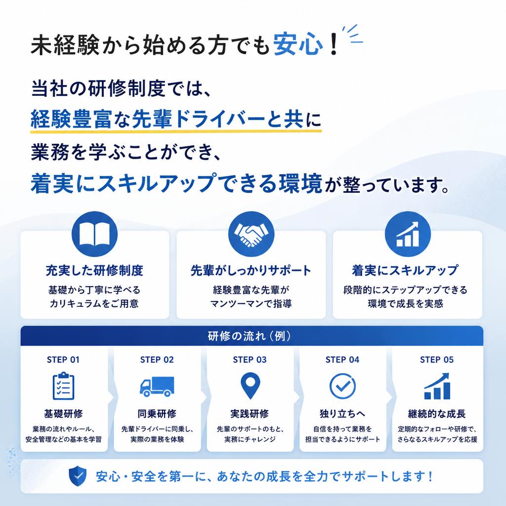 充実した研修制度でスキルアップ