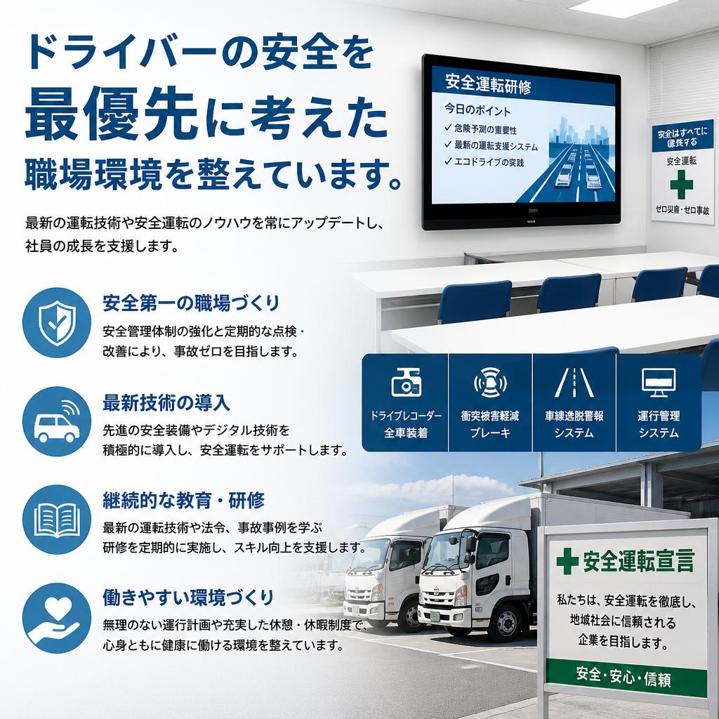安全第一の職場環境