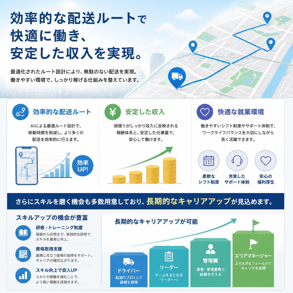 安定した収入と成長の機会