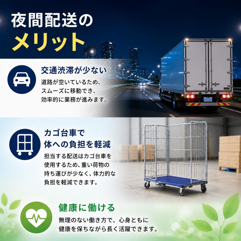 夜間配送のメリットとは？