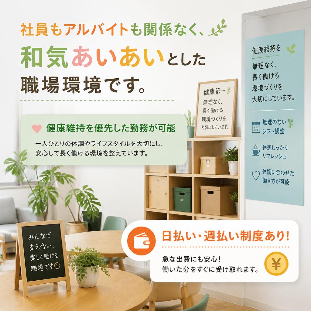 充実の福利厚生と待遇
