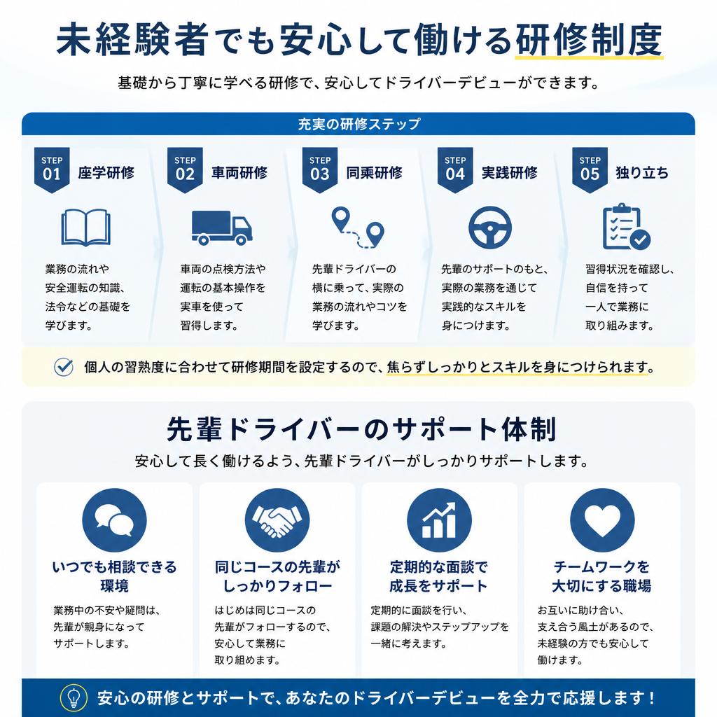 充実した研修制度で安心のスタート