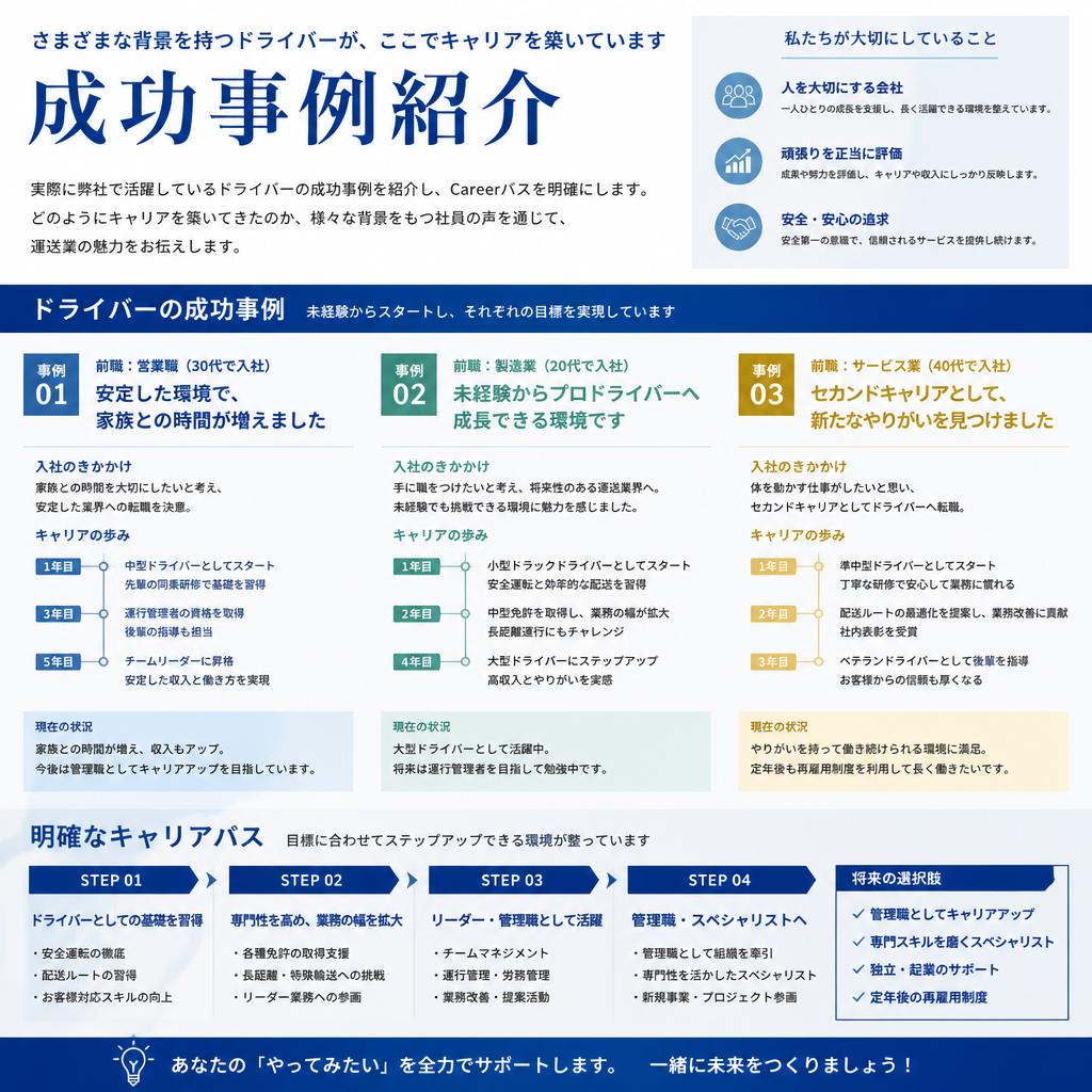 運送業の成功事例を紹介
