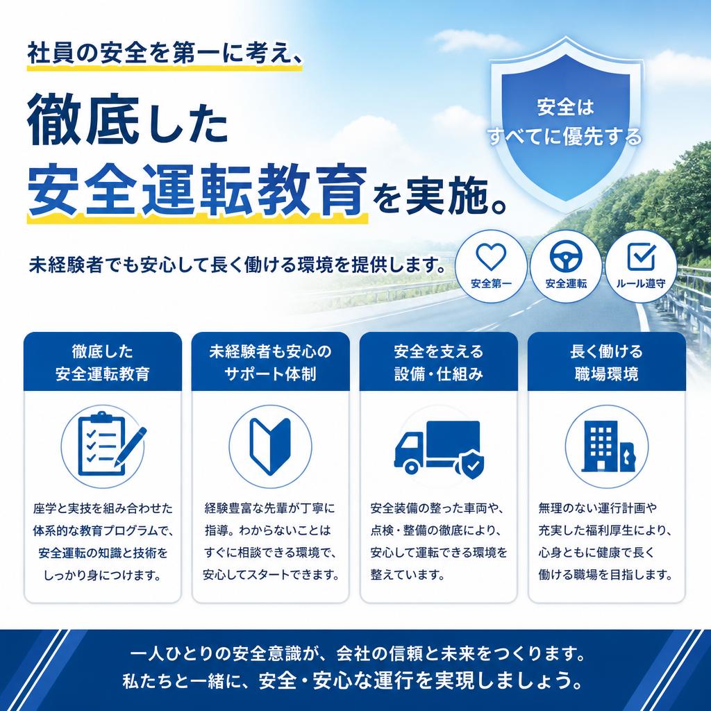 安心＆安全の職場環境