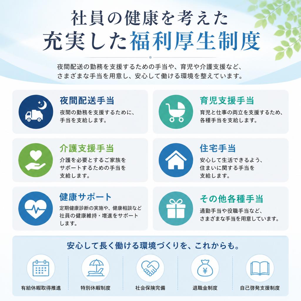 充実の福利厚生