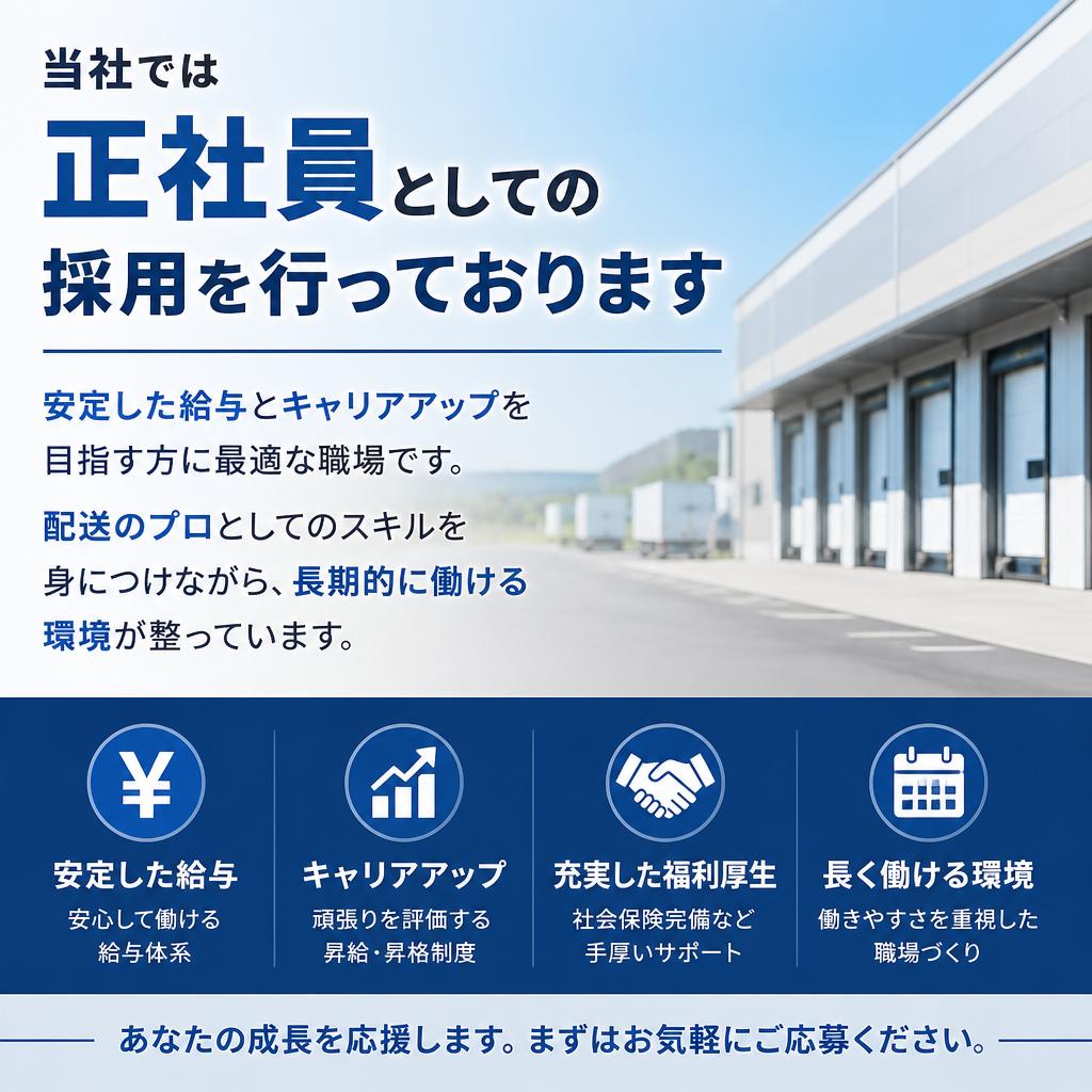 正社員としての安定性