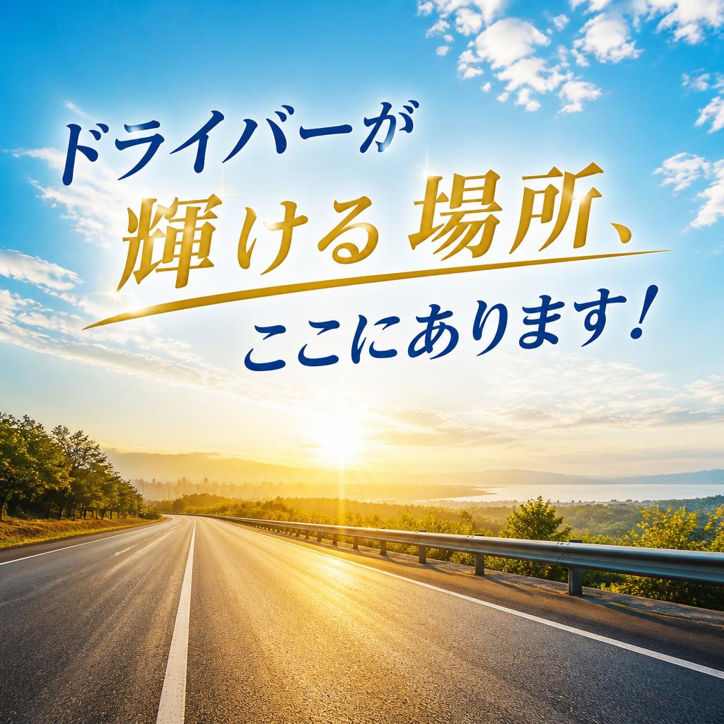 ドライバーが輝ける場所、ここにあります！