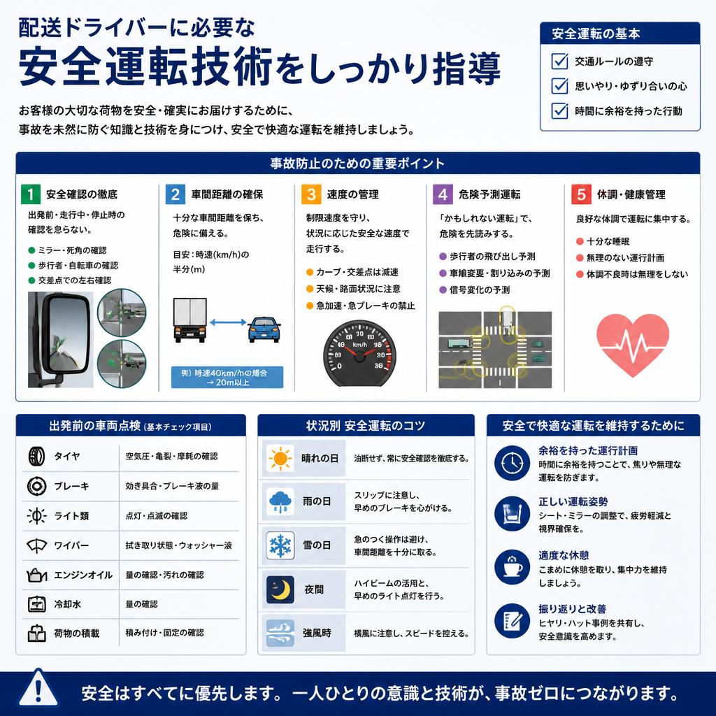 安全運転の徹底指導