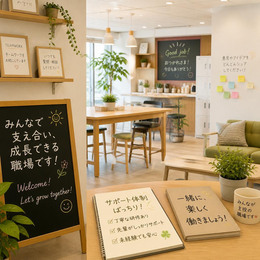充実の職場環境とサポート体制