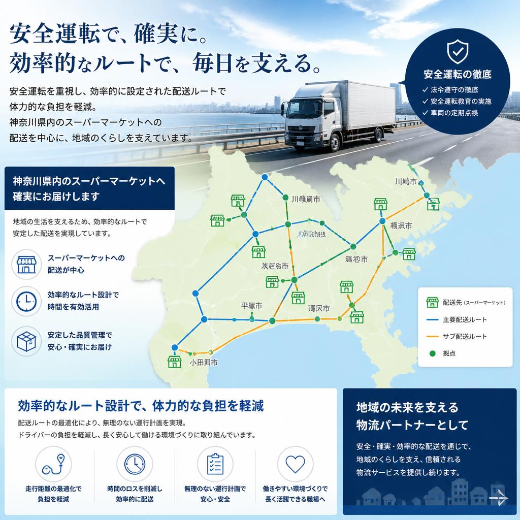 安全第一！効率的な配送ルート