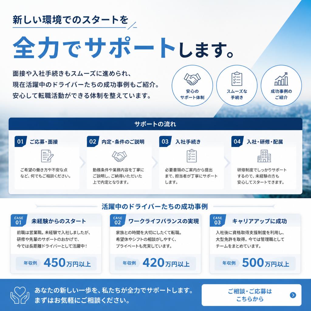 実績のある転職サポート
