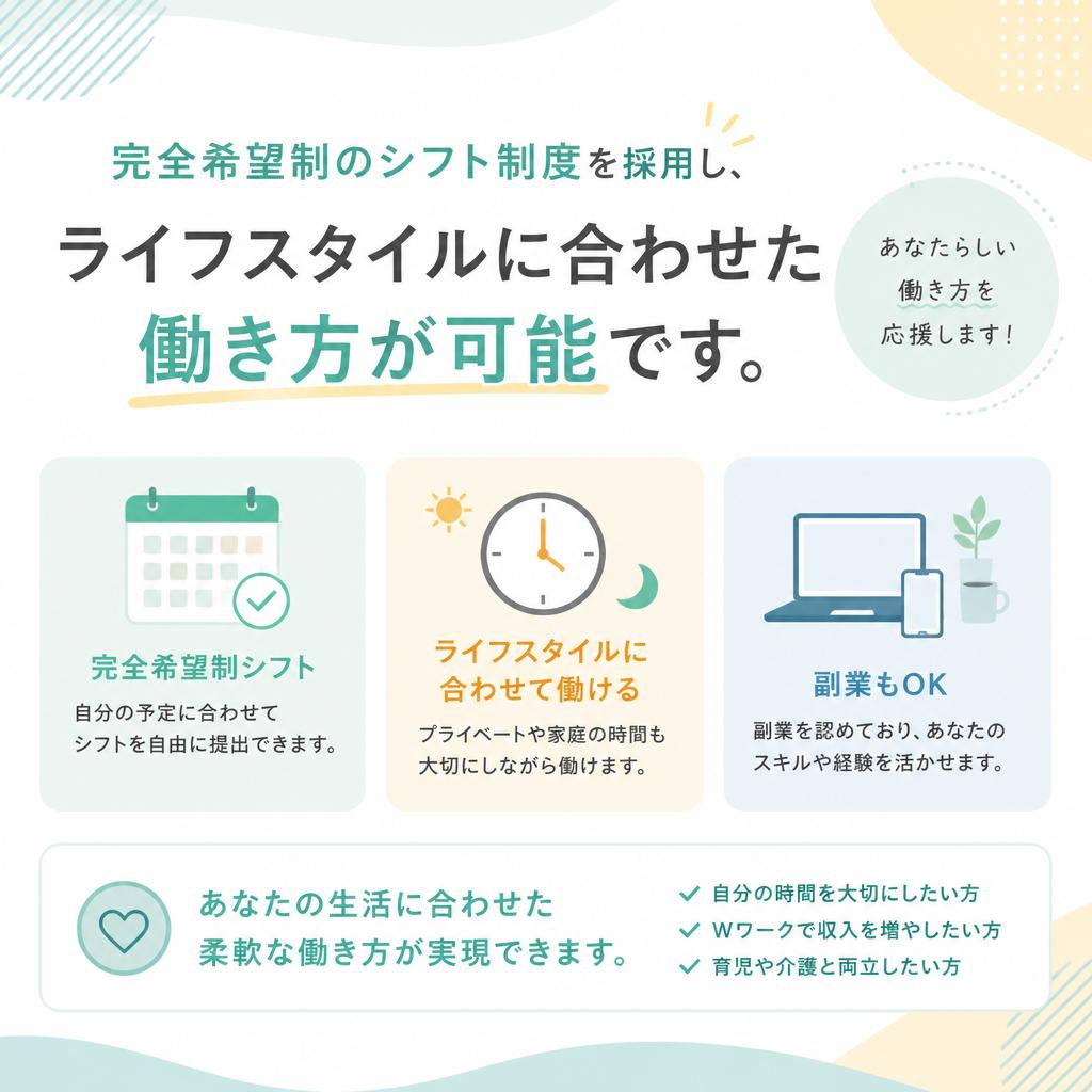 働きやすいシフト制度