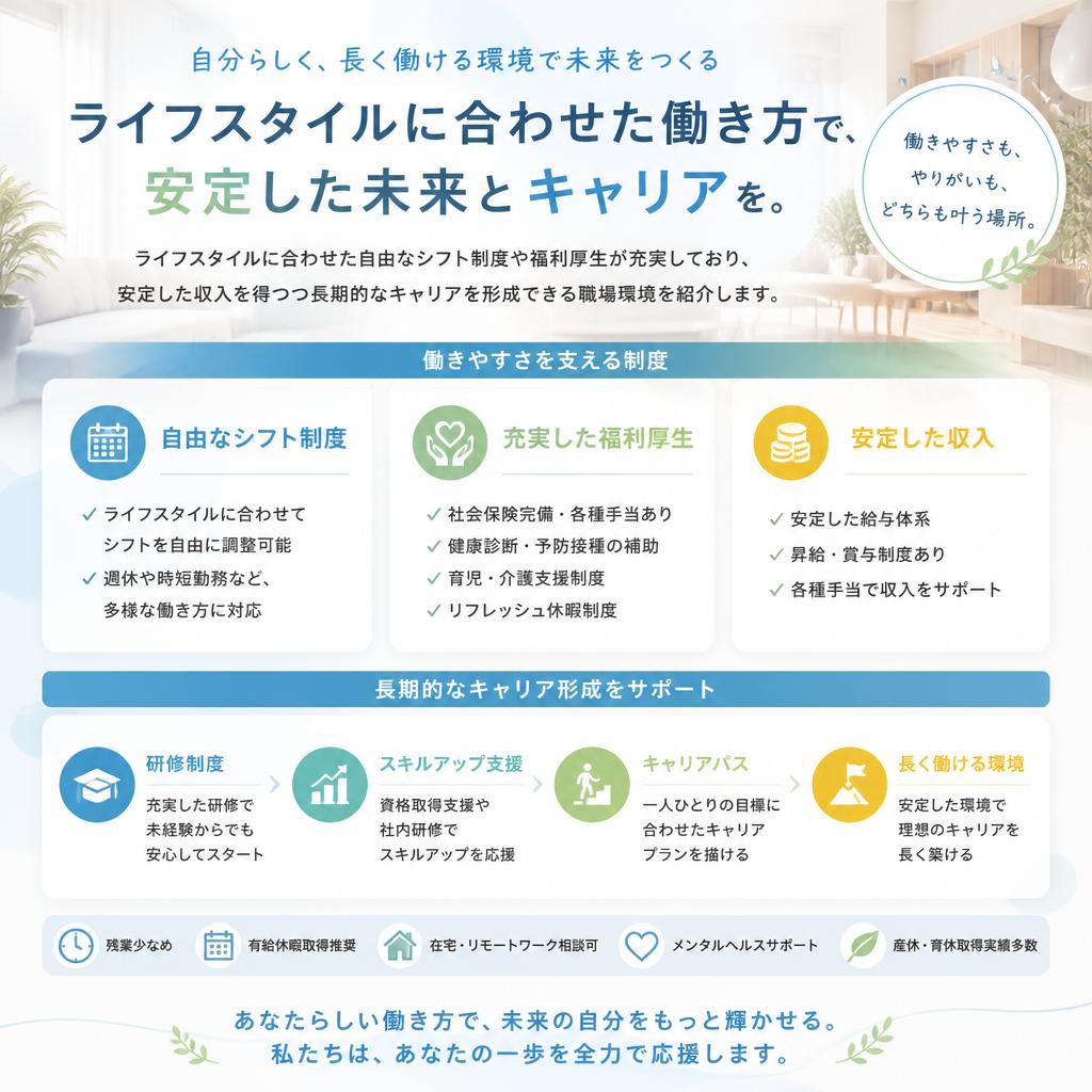 長期的なキャリア形成をサポート